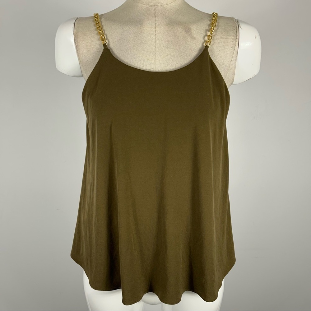 Michael Kors Moss Green Cami - Quiet Luxury / Boho Chic XS❤️ - Picture 3 of 11